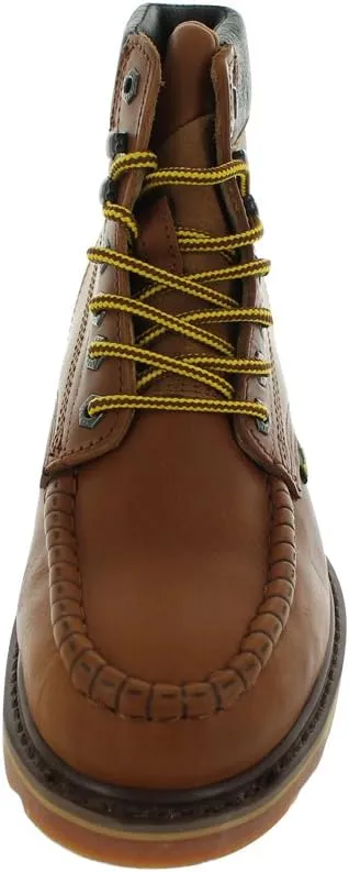 Cactus Mens 627MS 6 Steel Toe Moc Toe High Flexibility Polyurethane and Rubber Dual Density Outsole Construction Work Boot Steel Toe
