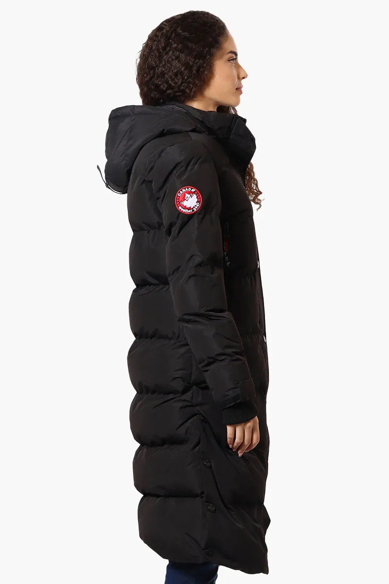 Canada Weather Gear Long Puffer Parka Jacket - Black