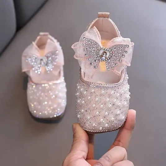 Girls Princess Shoes Sequined Mary Jane Shoes Special Occasions, Weddings, Parties