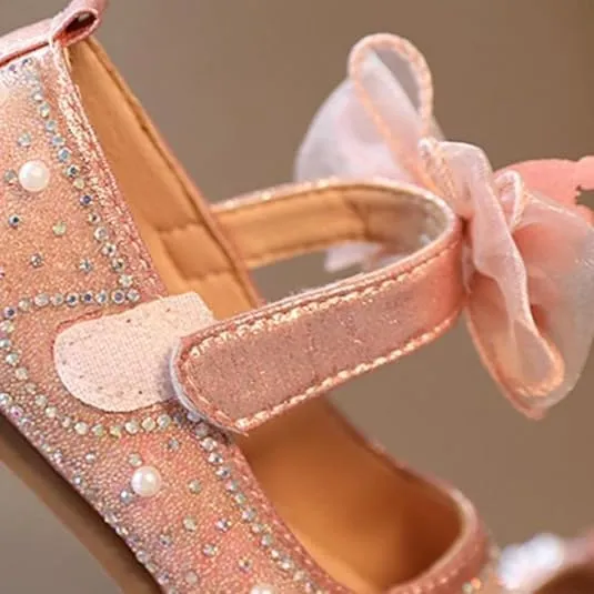 Girls Princess Shoes Sequined Mary Jane Shoes Special Occasions, Weddings, Parties