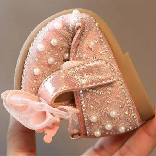 Girls Princess Shoes Sequined Mary Jane Shoes Special Occasions, Weddings, Parties