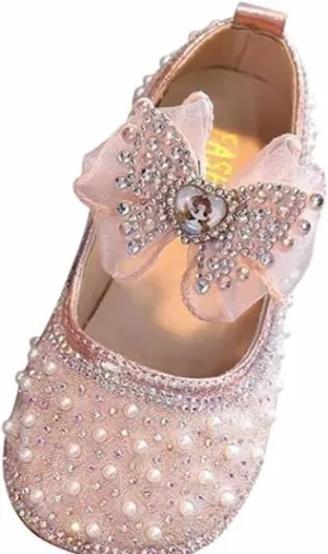 Girls Princess Shoes Sequined Mary Jane Shoes Special Occasions, Weddings, Parties
