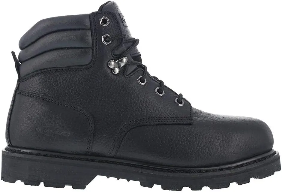 Knapp Men's Backhoe 6" Work Boot Steel Toe Black 7 EE US