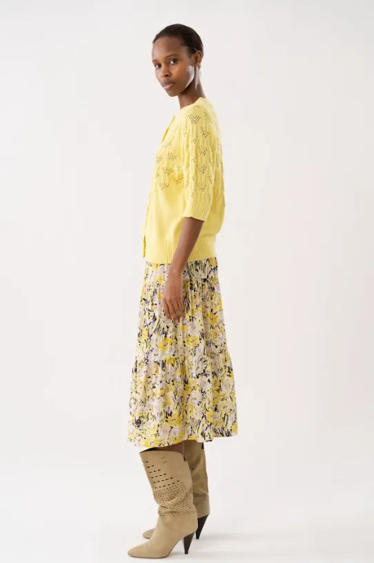 Lollys Laundry Morning Midi Skirt - Flower Print