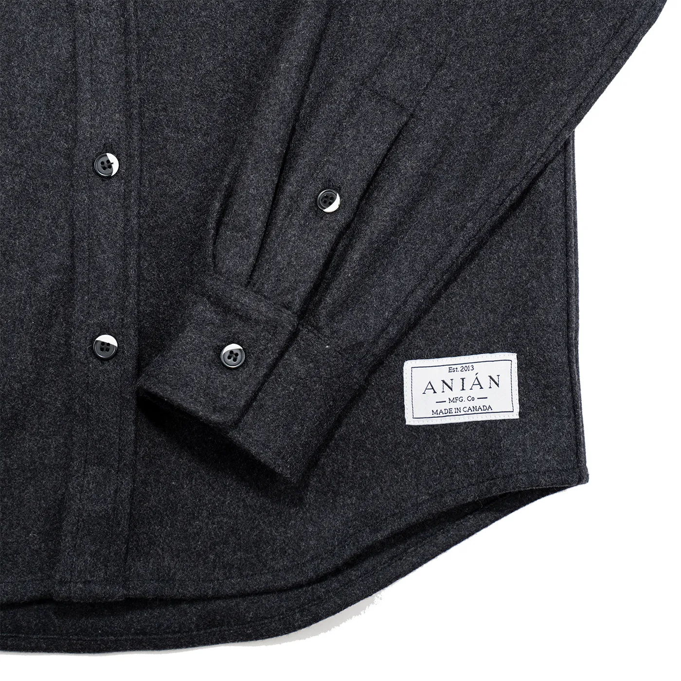 Men's Modern Melton Wool in Charcoal-- LIMITED SIZES