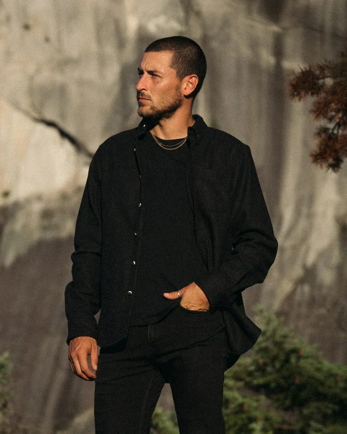 Men's Modern Melton Wool in Charcoal-- LIMITED SIZES