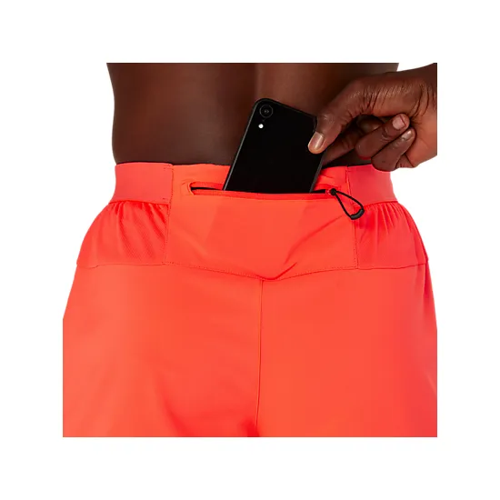 Mens Road 2-in-1 7 inch Short - Sunrise Red/Performance Black