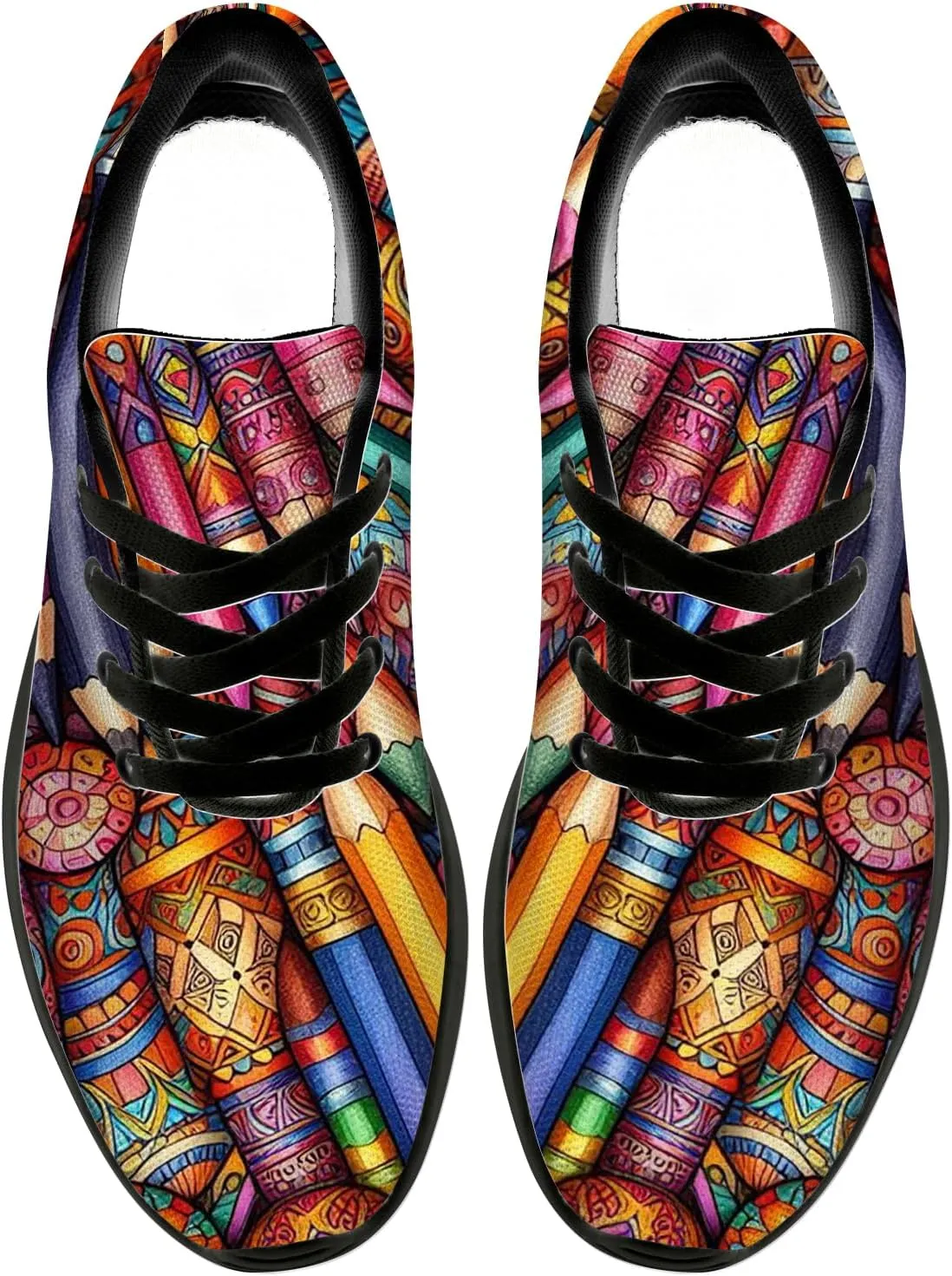 Pencil Tennis Shoes for Women Men Running Shoes 3D Print Sneakers Gifts for Teachers