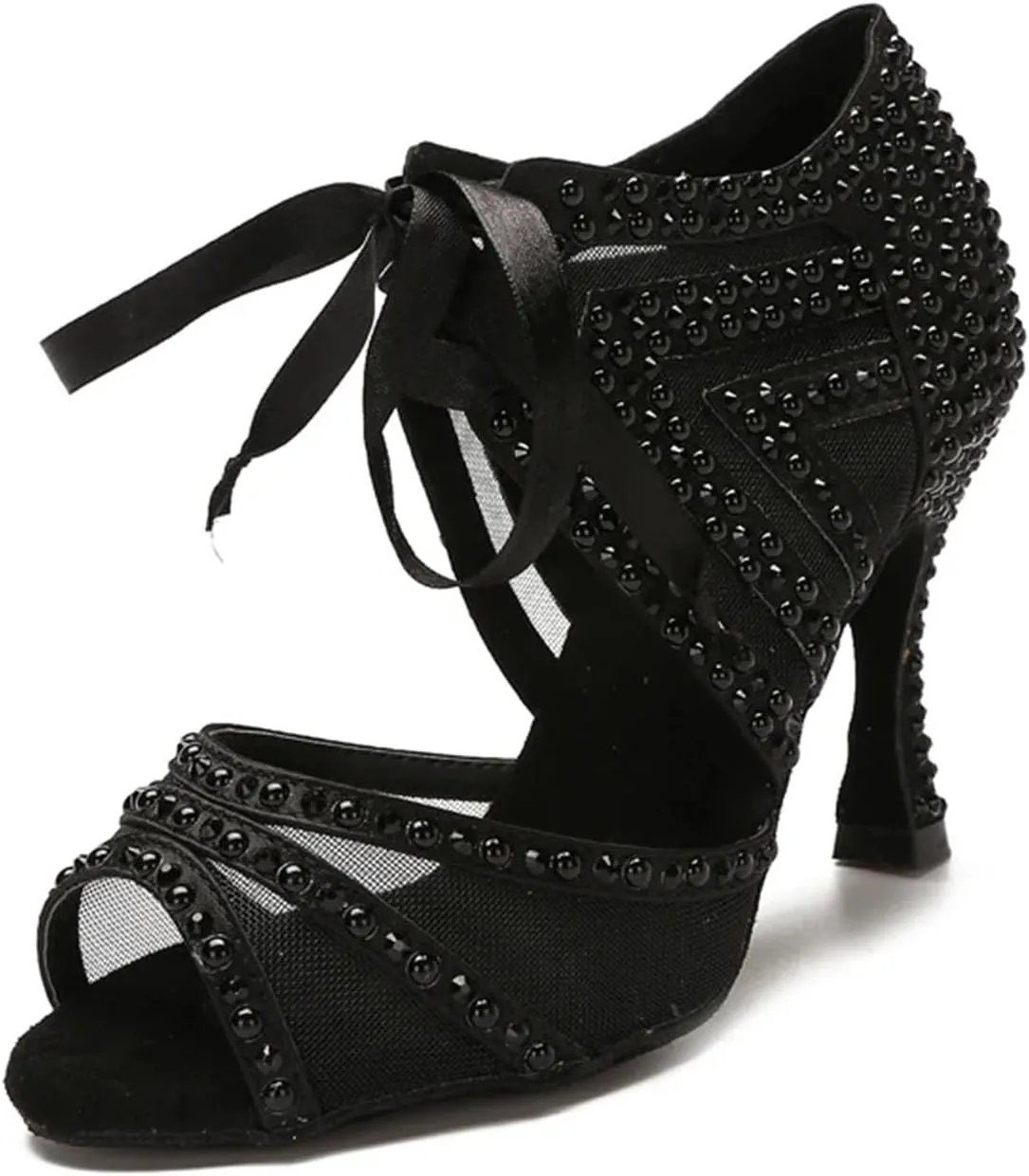 Tango/Rumba Training Sandals - Ballroom Sexy High Heels (9CM/3.54")