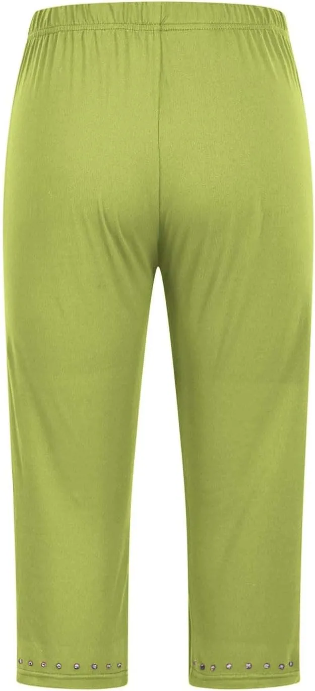 Teen Girls Long Leggings Stretchy Gym Workout Yoga Leggings with Pockets Kids Girls Stretchy High Waist Tights Bottoms
