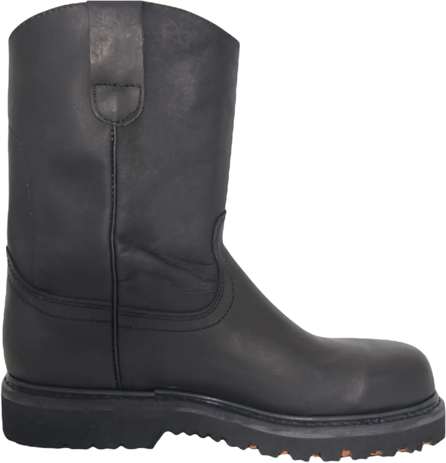 The Western Shops Men's 9" Pull-On Genuine Leather Work Boot