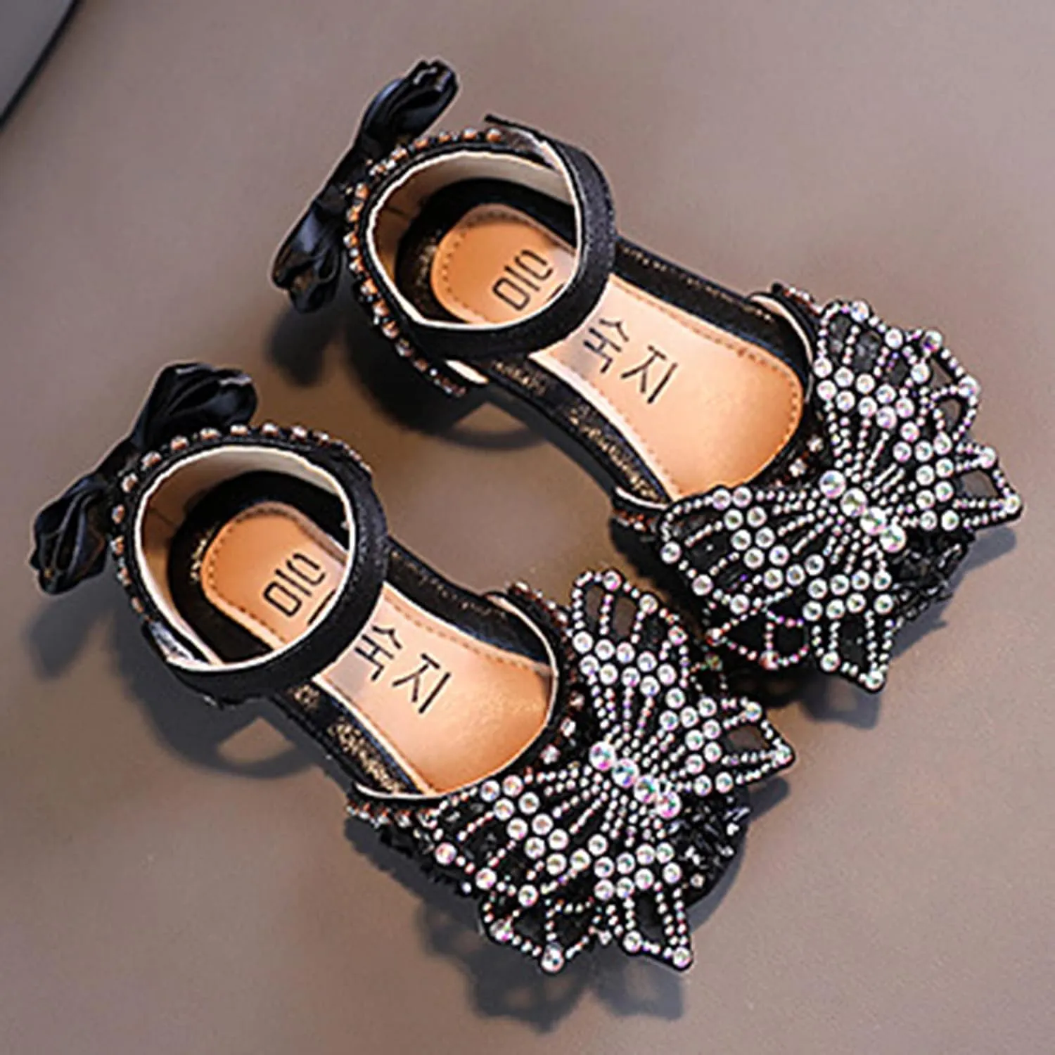 Toddler Shoes Girls Winter Shoes Princess Dress Performance Shoes Silk Bow Mesh Bow Light and Comfortable
