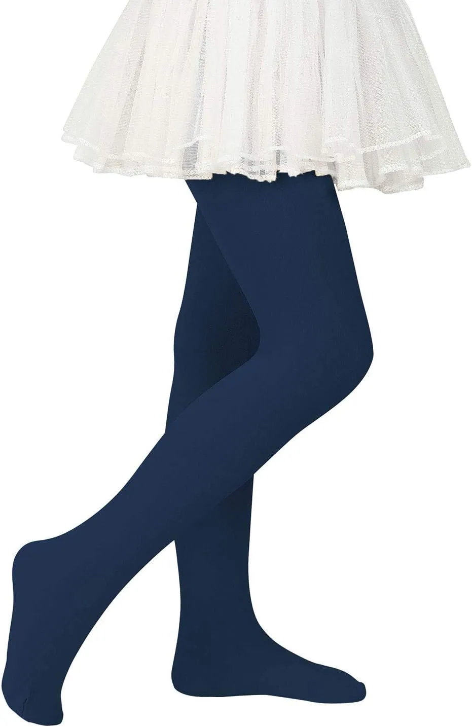 Zando Girls Stretchy Dance Tights Comfort Colorful Leggings Pants Elastic Ballet Footed Tights for Girls